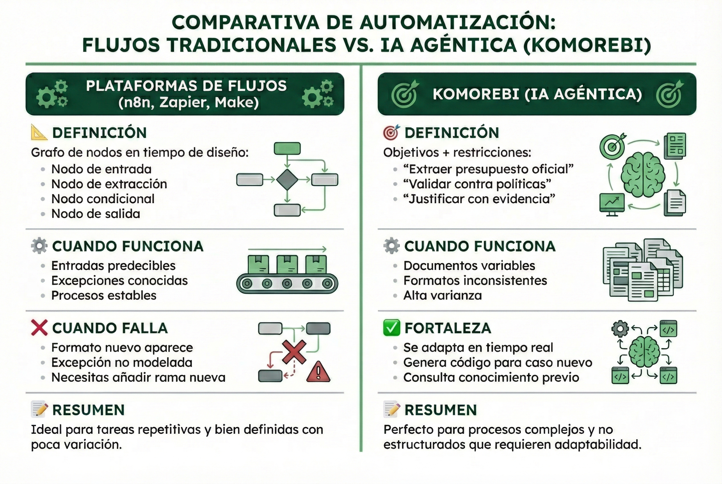 Diagrama comparativo Grafos vs Objetivos